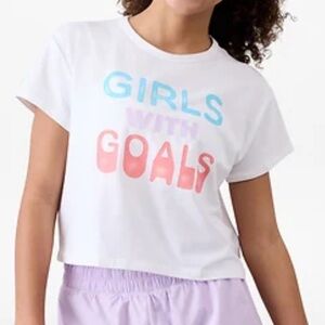 Athelta Girl Girls with Goals shirt